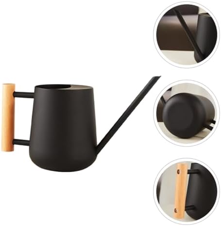 900ml Black Iron Watering Can with Long Spout and Handle - Image 6