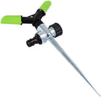 Automatic Garden Sprinkler with Spike 360 Degree Rotating Adjustable 2 Arm Water Sprayer for Watering Plants Outdoor Lawn Yard Irrigation System by HITMANTRA