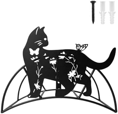 Black Cat Hose Hanger Metal WallMount HeavyDuty 125'5/8"﻿Garden Hose Holder - Image 7