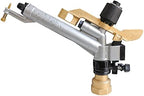 1.5" Irrigation Spray Gun 360° Rotating Large Area Agricultural Sprinkler Adjustable Impact Sprinkler Gun High Pressure Water Gun Watering Spray Tool for Garden Farm Lawn Irrigation by KONKENIE