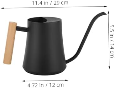 Retro Stainless Steel Watering Can with Wooden Handle for Plants - Image 6