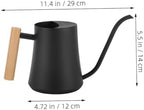 Retro Stainless Steel Watering Can with Wooden Handle for Plants - Image 6