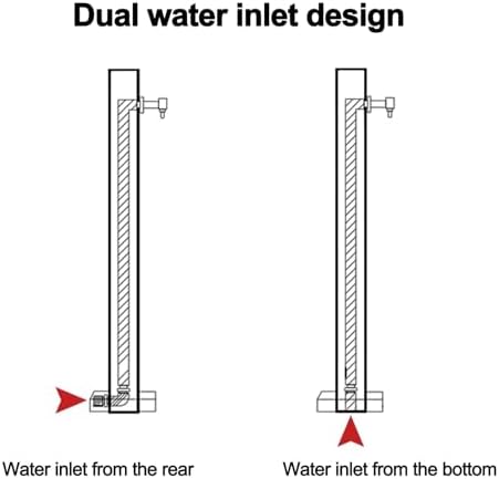 Freestanding Retro Garden Water Column with Faucet, Freeze Proof Outdoor Faucet with Garden Hose Holder Freestanding, 10m Spray Gun(A-69cm/27in) - Image 6