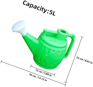 2pcs 5l Plastic Watering Can with Gentle Sprinkle - Image 2
