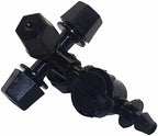 Garden Drip Irrigation System Accessories 5 Cross Fog Nozzles Water Mist Pressure Sprayer Cooling Mist System Black with Drip-Proof Irrigation Garden Irrigation 4/7 Mm Hose - Image 5
