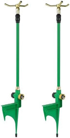 RESTMO 2 Pack 3-Arm Sprinklers for Yard with Adjustable Telescoping Base by Restmo
