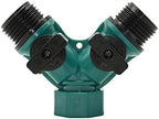 3/4 Thread 2-Way Garden Tap Hose Splitter Y Type with Nipple Quick Connector Irrigation Valve Garden Water Adapter 20Pcs (Color : US Thread x B) - Image 4