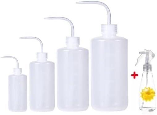 1/2/4Pcs Plants Sprinkler Squeeze Spray Bottles Kettle Watering Can for Flowers Succulents Kitchen Irrigation Gardening Tools (Color: 4pcs with gift) by Unknown