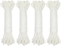4pcs Absorbent Cotton Rope: 4mm Thick Self-Watering Wick Cord String System - Indoor & Outdoor Vacation Plant Cord Watering Baskets Use by DRESSOOS