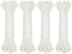 4pcs Absorbent Cotton Rope: 4mm Thick Self-Watering Wick Cord String System - Indoor & Outdoor Vacation Plant Cord Watering Baskets Use by DRESSOOS