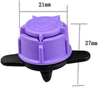 Xiaochen Sprinklers Watering Pipe Fittings 20 Pieces of Drip Irrigation Adjustable Dripper 1-120 Liters/Height 1/4 Inch Barb Connector Sprinkler Micro Accessory Connection 4/7 Mm IT144 - Image 2