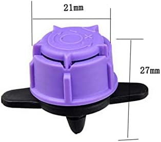 Xiaochen Sprinklers Watering Pipe Fittings 20 Pieces of Drip Irrigation Adjustable Dripper 1-120 Liters/Height 1/4 Inch Barb Connector Sprinkler Micro Accessory Connection 4/7 Mm IT144 - Image 2