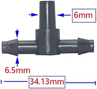 Spray Water Connection 50 3/5 4/7 Hose Connectors Tee Cross Barb To Connect Watering Fittings For 1/8 1/4" Hose Drip Irrigation System Connectors (Color : 4I7 to 6mm) - Image 2