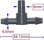 Spray Water Connection 50 3/5 4/7 Hose Connectors Tee Cross Barb To Connect Watering Fittings For 1/8 1/4" Hose Drip Irrigation System Connectors (Color : 4I7 to 6mm) - Image 2