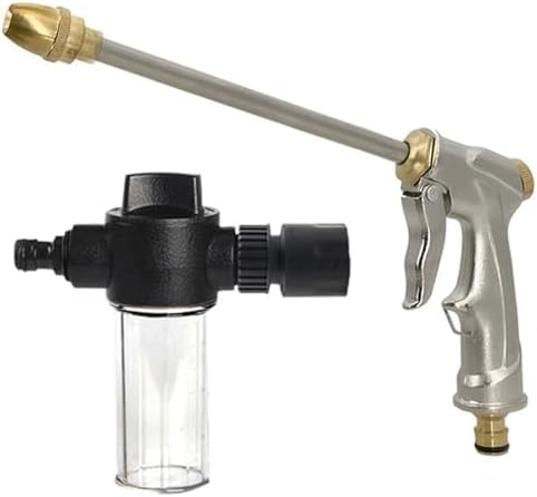 Garden Sprayer High Pressure Water Hose Nozzle Adjustable Spray Gun for Watering Plant 4-Point Water PipeJoint, Universal Joint(COLORLESS) - Image 6