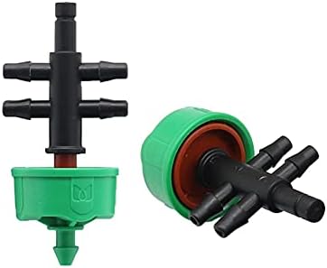 Hose Connector Adapter 20 Pieces of 2L/4L/8L Automatic Pressure Current Regulator Dripper with 3/5Mm 4-Way Hose Distributor Garden Irrigation Accessories/2L by Unknown