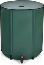 LDAILY 60 Gallon Collapsible Rain Barrel to Collect Rainwater from Gutter, PVC Rain Water Collection Barrel w/Spigot Filter & Top Mesh, Effectively Saving Water, Large Water Storage Container by LDAILY