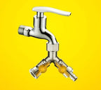 Heavy Duty Brass Y-Hose Splitter, Garden Hose 2 Way Splitter, Y Splitter Hose, Lawn Hose Splitter Spigot Adapter with 2 Valves, for Greenhouse, Agriculture - Image 6