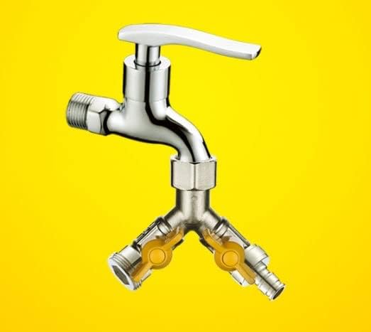 Heavy Duty Brass Y-Hose Splitter, Garden Hose 2 Way Splitter, Y Splitter Hose, Lawn Hose Splitter Spigot Adapter with 2 Valves, for Greenhouse, Agriculture - Image 6