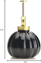 Vintage Style Glass Pumpkin Bottle Sprayer Watering Can Plant Mister with Brass Sprayer Head (Black) - Image 7