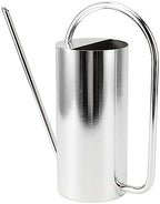 Watering Can, Stainless Steel Colored Watering Can Indoor Metal Watering Can Long Spout 1500ml Large Capacity Watering Kettle for Desk Office Plants (Stainless Steel Color) by Gavigain