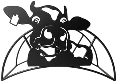 Cow Hose Hanger Metal Wall Mount Heavy Duty 125'5/8" Garden Hose Holder by Unknown