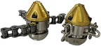 1/2" High Pressure Diamond Chain Rotating Nozzle 70L for Sewer - Image 5