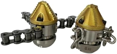 1/2" High Pressure Diamond Chain Rotating Nozzle 70L for Sewer - Image 5