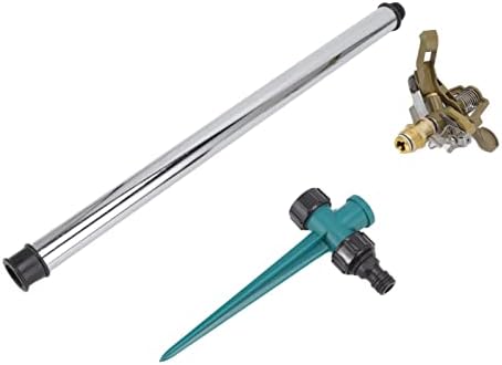 Zinc Alloy Impact Sprinkler, with Spike Base, Adjustable 15 to 360 Degree Automatic Rotating, with Diffuse Mode and Direct Mode, for 3000 sq ft Large Area Coverage Lawn Patio Garden - Image 2