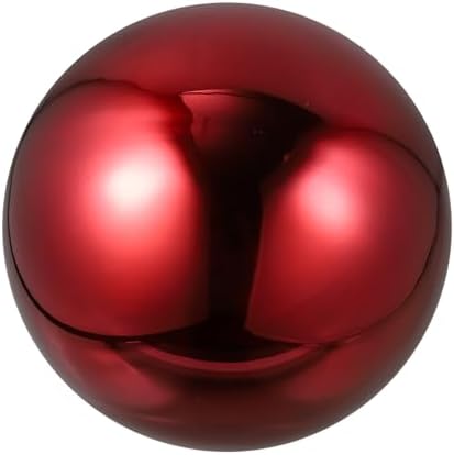 VICASKY Red Stainless Steel Gazing Globe Mirror Ball Outdoor Yard Decor by VICASKY