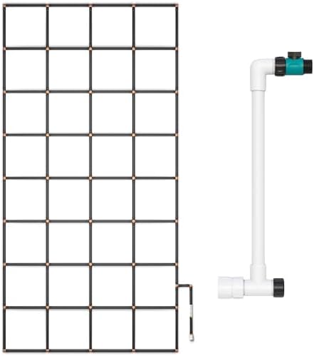Garden Grid™ 4x8 Complete Watering System + 24" Tall Single Manifold by GardenInMinutes