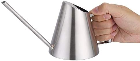 Fdit Stainless Steel Watering Can, 900ml, Long Spout, Brushed Finish, Indoor House Plants, Silver, 10.24x6.69x5 Inch - Image 5