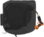 Garden Wall-mounted Hose Reel Cover Protection for Your Retractable Garden Hose Reel Heavy Duty Waterproof and UV Resistant Oxford Fabrics 24"L x 18"W x 24"H Black by MUTUSHI
