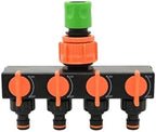 Hoses Connector Garden Hose Distributor 4-Way Faucet Hose Water Distributor Faucet Connector G1/2 G3/4 G11PCS(C-2) - Image 2