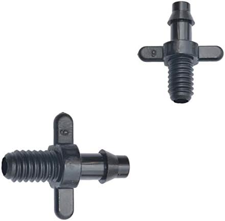 Garden Lawn Sprinkler Irrigation System 500Pcs 4/7 Mm Threaded Connector 1/4" Irrigation Connector Barb Fitting Drip Irrigation 4/7mm Garden Irrigation Barb Fitting - Image 3