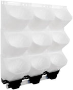 Vertical Wall Planter 3-Tier, 9-Pot Hanging Plant Holder(White) - Image 2