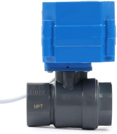 U.S. Solid 3/4 in UPVC Motorized Ball Valve, AC 110 V, 2-Wire Auto Return, Normally Closed, Standard Port 17 mm Bore, IP65 - Image 2