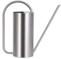 Long Spout Watering Can Stainless Watering Pitcher Indoor Garden Water Pot with Spout and Arched Carry Handle Suitable for Apartment Plants Office, Brushed Silver, 1.5L by Leefasy
