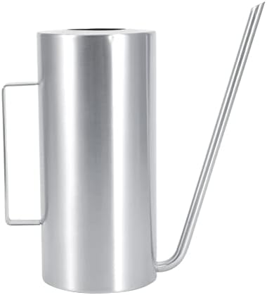Watering Pot, 1.5L High Capacity Stainless Steel Outdoor Watering Pot with Long Service Life for Home Garden by VBESTLIFE