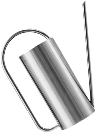 Watering Can with Long Spout 1.5l Stainless Steel for Plants by PLAFOPE