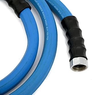 AG-LITE BSAL5875 5/8" x 75'' Hot/Cold Water Rubber Garden Hose, 100% Rubber, Ultra-Light, Super Strong, 500 PSI, 50F to 190F Degrees, High Strength Polyester Braided - Image 3