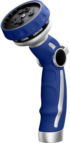RESTMO Hose Nozzle Heavy Duty, Metal Water Hose Sprayer for Garden by Restmo