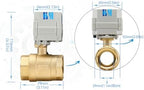 2 Way Brass 1.25 inch 12VDC 9-24VDC 4-20mA NPT Proportional Integral Modulating Control Motorized Ball Valve - Image 4