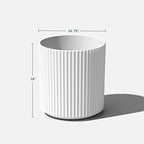 Veradek Demi Series Planter - Large Round Outdoor Planter - Image 3