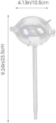 POPETPOP 3pcs Convenient Self-Watering Globe Automatic Plant Watering Tool Unique Cartoon Pig Design for Indoor and Outdoor Potted Plants Easy to Use and Height - Image 2