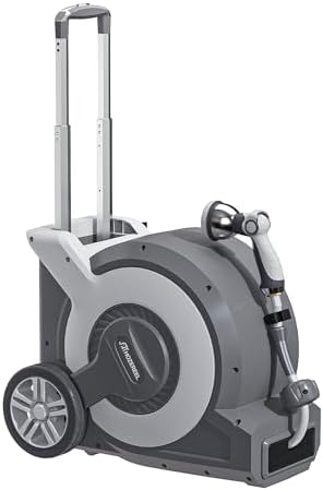 Portable Trolley Cart Retractable Garden Hose Reel 1/2"x 100FT by Spaceandtimesaver