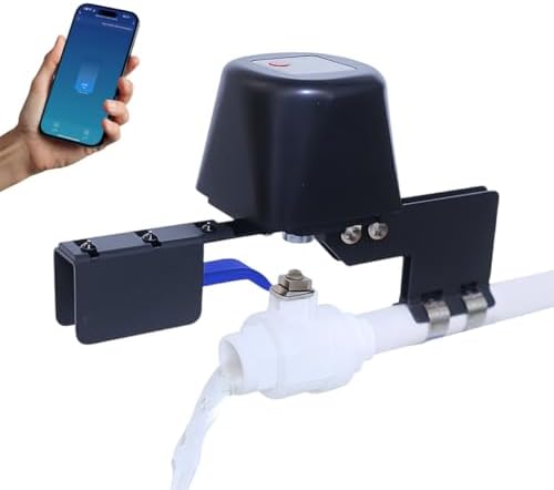 Smart Valve Controller ELROTONEG, Wi-Fi Electric Water Shutoff Controller, Tuya & Smart Life App Control, Compatible with Alexa, No Hub Required by Unknown