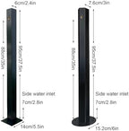 Floor Mounted Faucet Outdoor Water Pipe Vertical Fountain Irrigation Column,Frost-Free Outdoor Faucet with Garden Hose Extender, Stainless Steel Square Spigot, Freestanding Hose Holder & Rem - Image 3