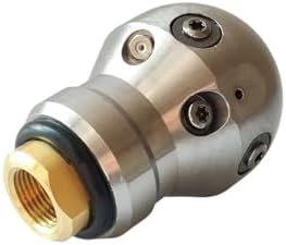 3/8" Thread High Pressure Drain Jetting Rotating Cutting Ball Nozzle Sewer Jetter Ball Jet Nozzle(3I8 Female 60LPM) - Image 4