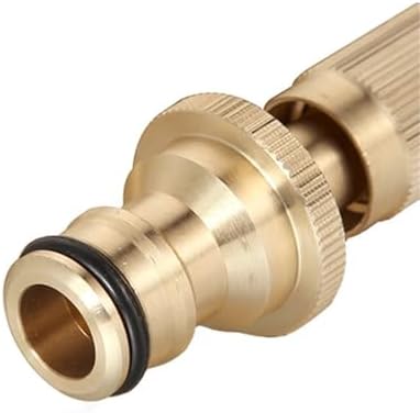 1pcs Heavy Duty Brass Water Spray Gun, Adjustable High Pressure Garden Hose Nozzle(Nozzle-Connector 12) - Image 6